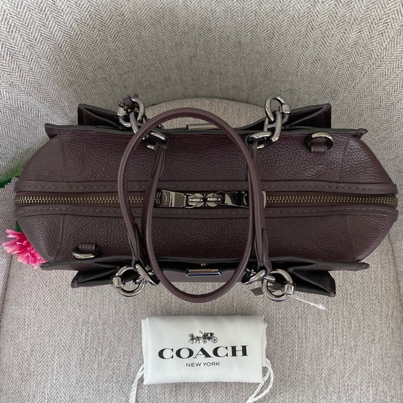 Coach Small Dreamer Satchel Bag in Oxblood - Picture 4 of 12